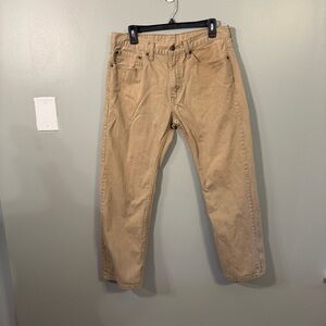 Levi's 505 Regular Fit Straight Leg Jean Men's 34x30 Desert Taupe Beige